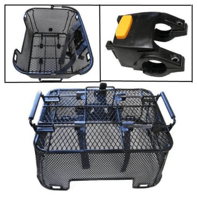 PET BASKET WITH CAGE AND QUICK RELEASE