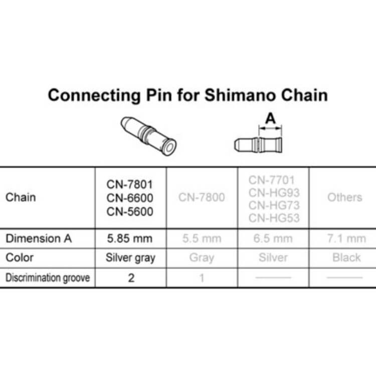 SHIMANO CHAIN CONNECTING PINS 3 PACKS