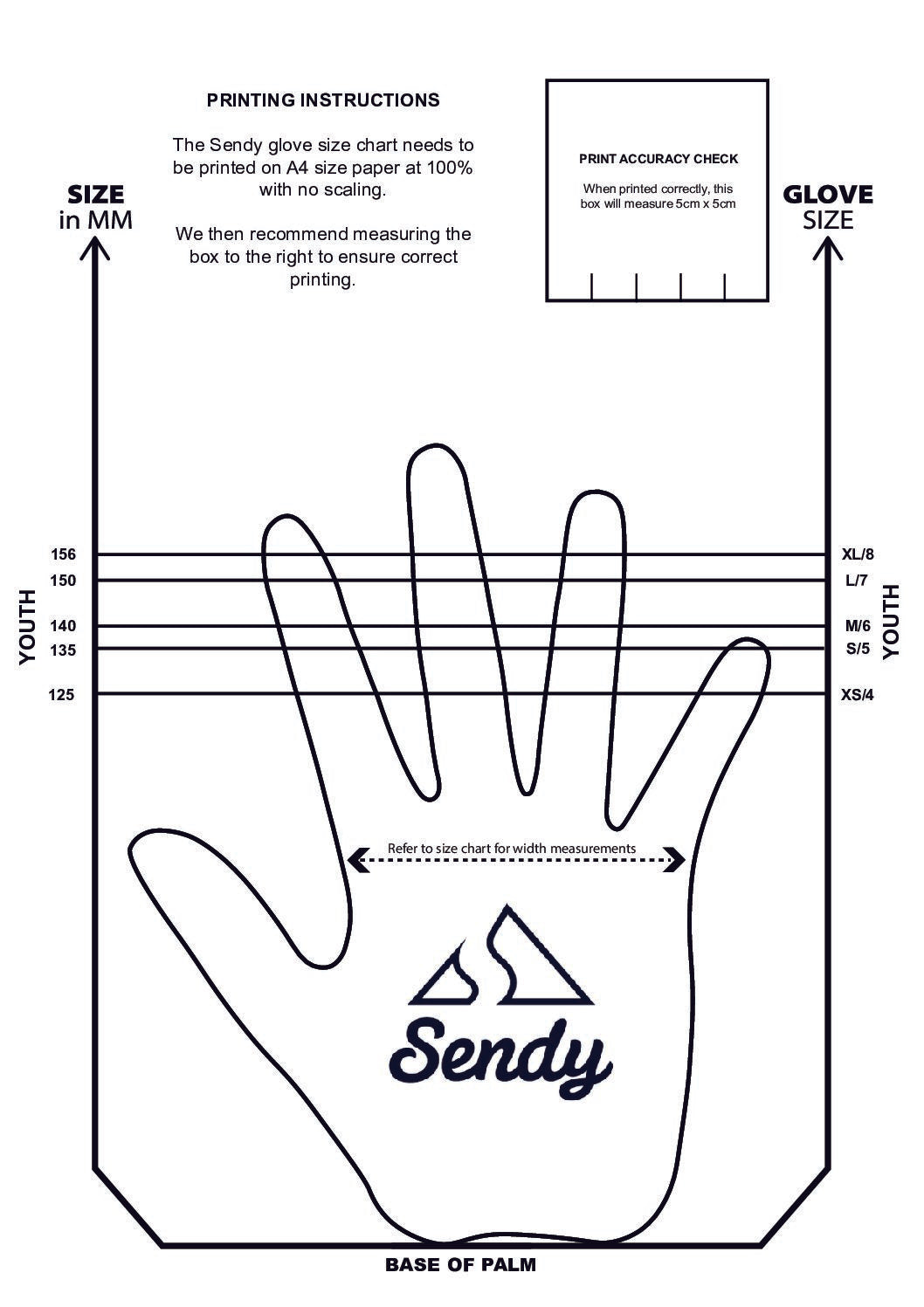 SENDY KIDS MTB GLOVES FULL SEND MONO MADNESS