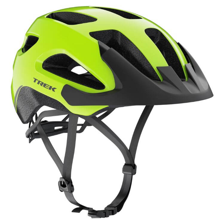 TREK SOLSTICE BIKE HELMET RADIOACTIVE YELLOW