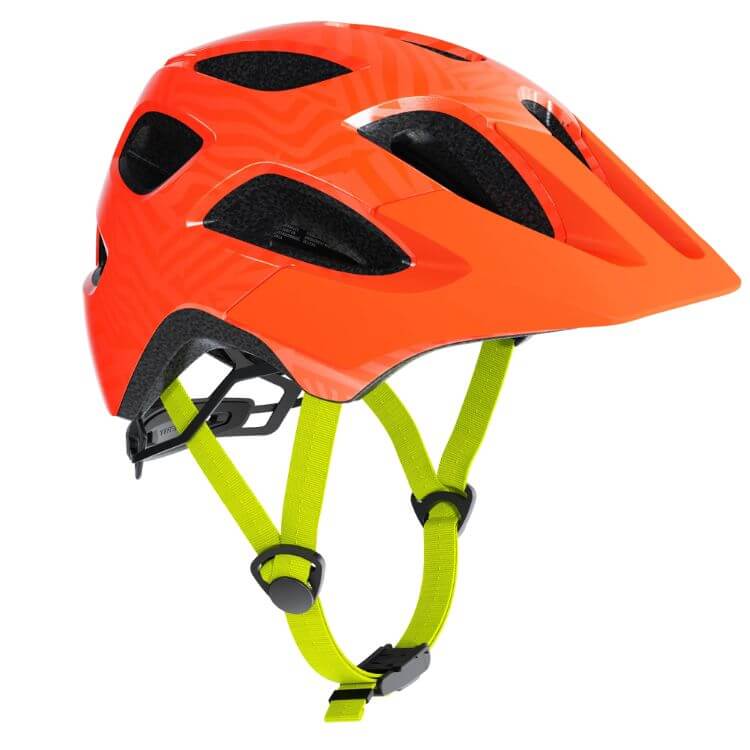 TREK TYRO BIKE HELMET RADIOACTIVE ORANGE